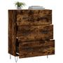 Voir la diapositive 4 : VIDAXL Buffet chene fume 69,5x34x90 cm bois d'ingenierie