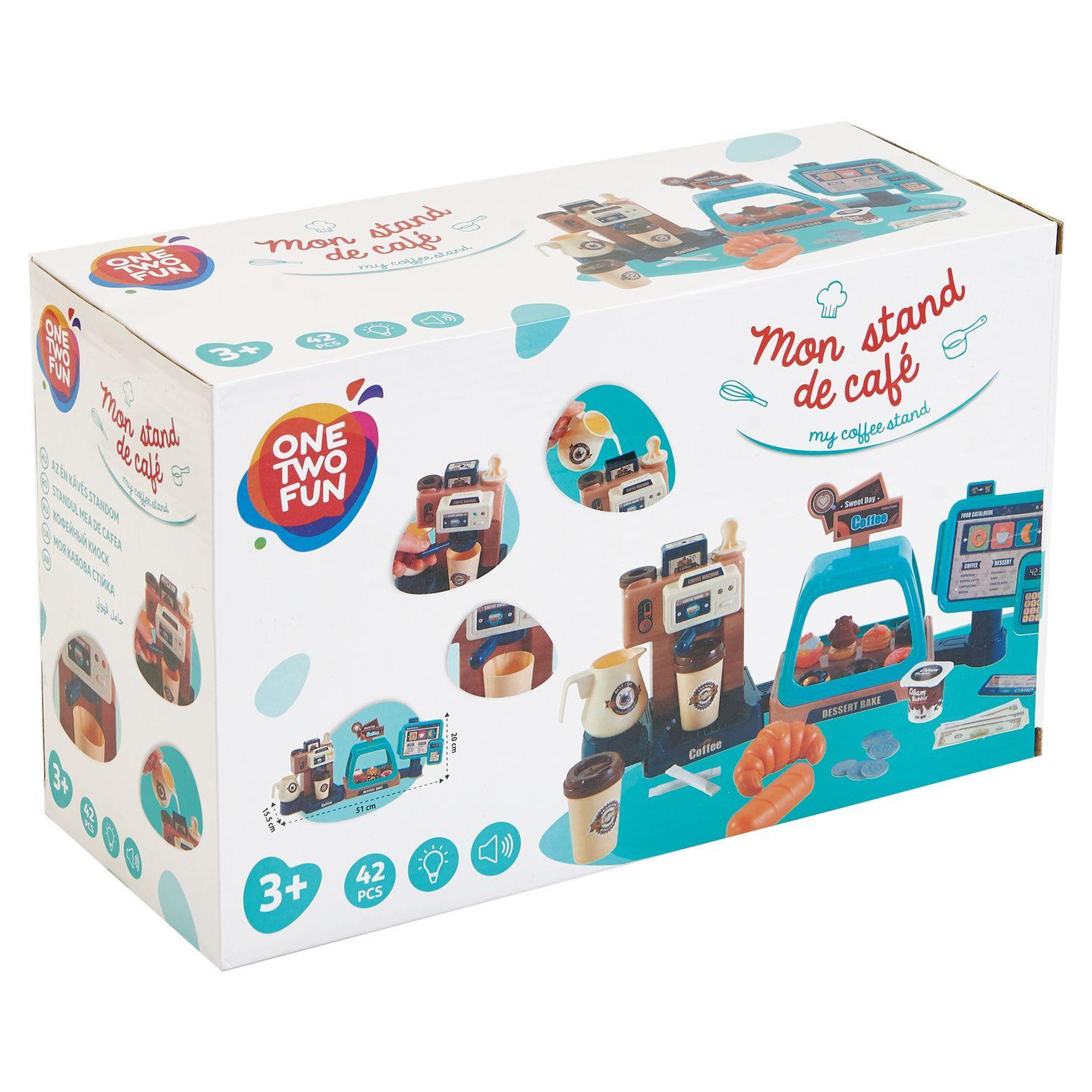 Voir la diapositive 1 : One Two Fun Mon stand pause café