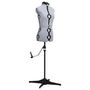 Voir la diapositive 2 : VIDAXL Mannequin de robe ajustable pour femme Gris S Taille 33-40