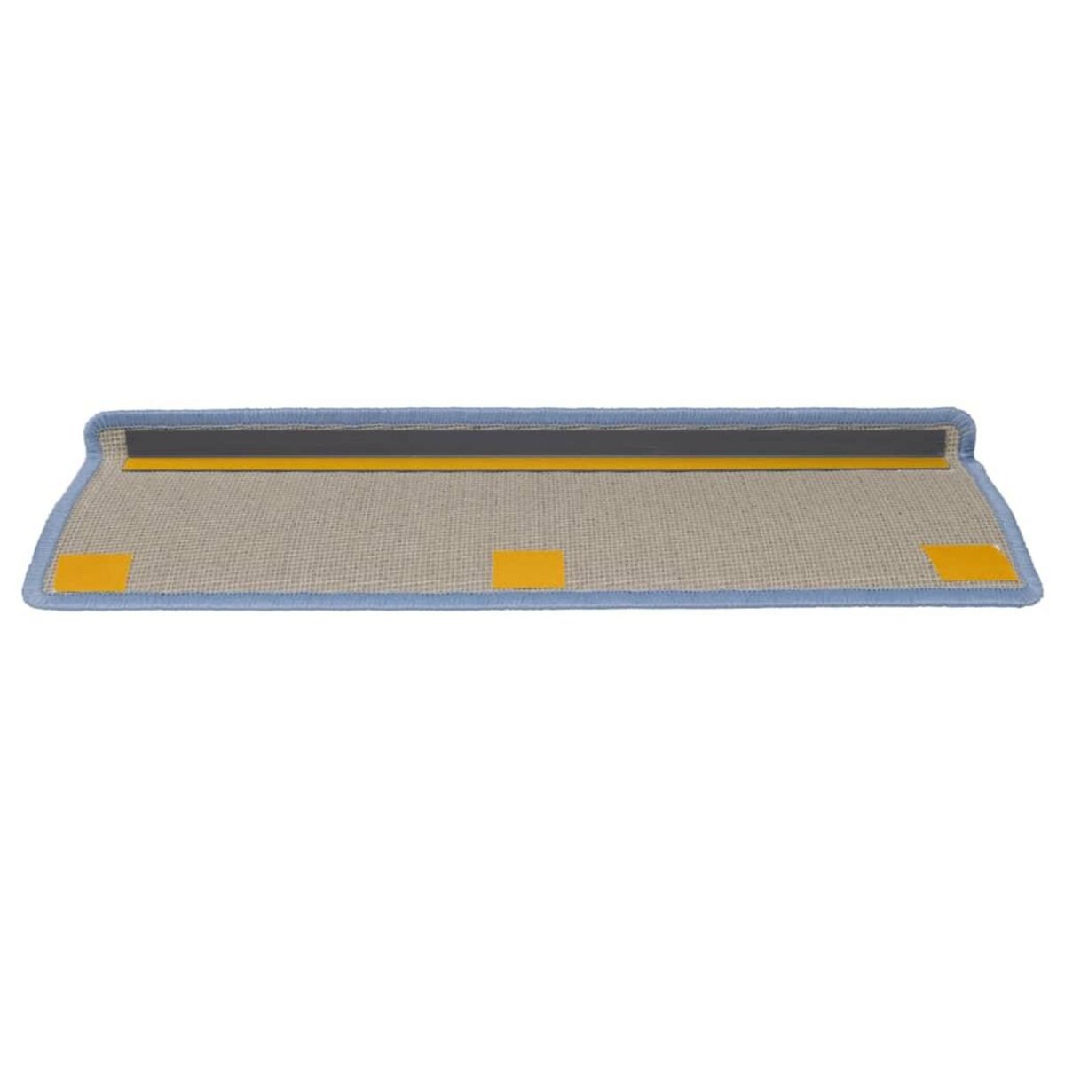 VIDAXL Tapis d'escalier 15 pcs 65x21x4 cm Bleu