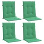 Voir la diapositive 3 : VIDAXL Coussins de chaise de jardin a dossier bas lot de 4 vert