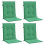 Voir la diapositive 3 : VIDAXL Coussins de chaise de jardin a dossier bas lot de 4 vert