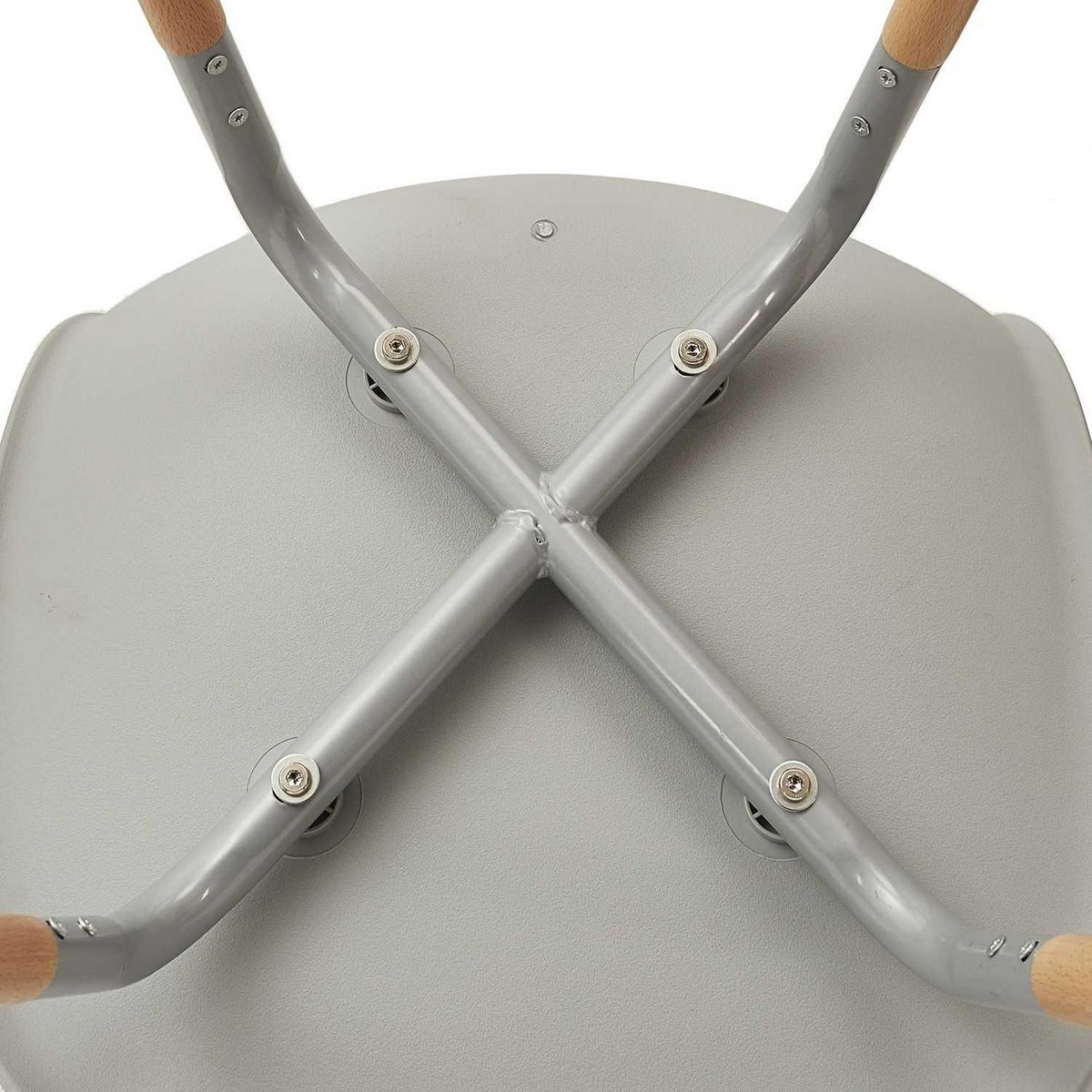 The Home Deco Factory Lot de 4 Chaises scandinave Phenix en polypropylène et métal