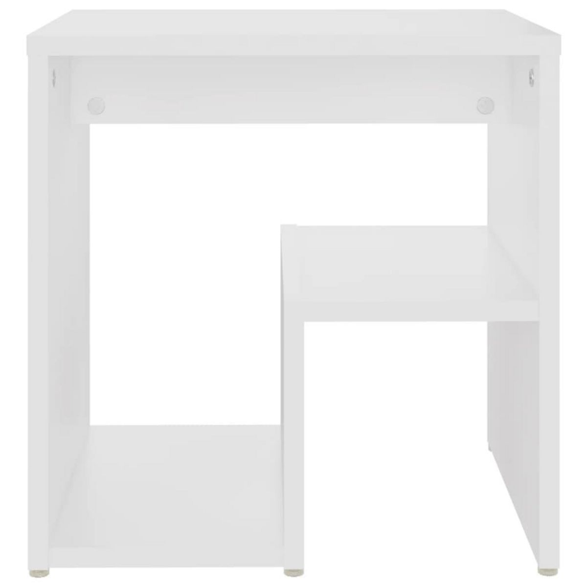 VIDAXL Table de chevet Blanc 40x30x40 cm Agglomere