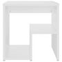 Voir la diapositive 3 : VIDAXL Table de chevet Blanc 40x30x40 cm Agglomere