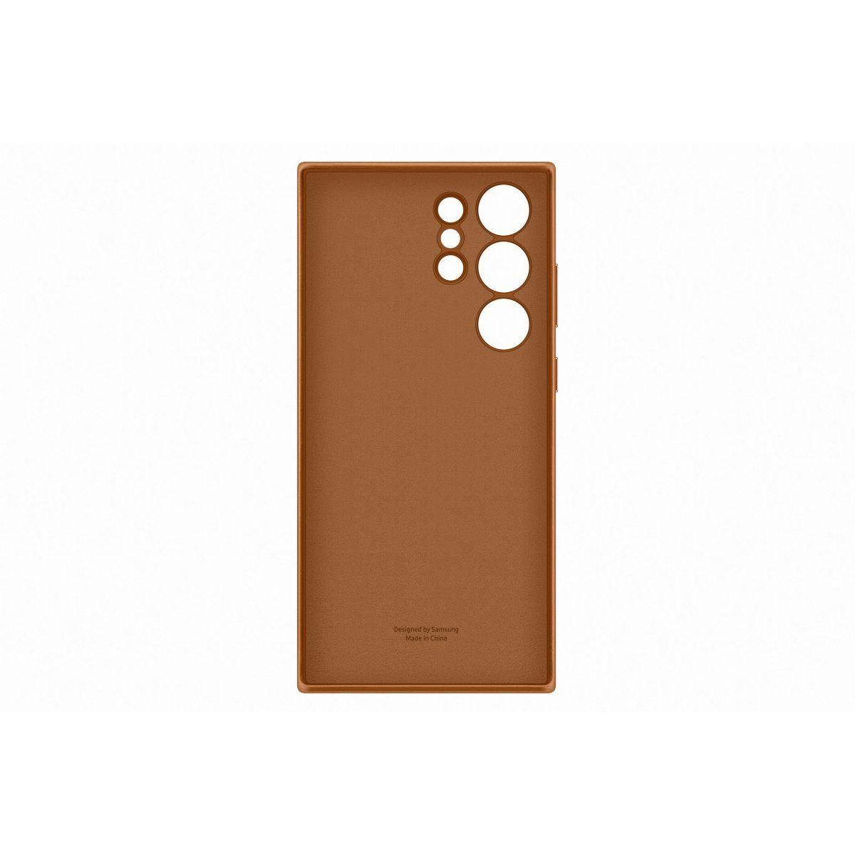 Samsung Coque S23 Ultra cuir Camel