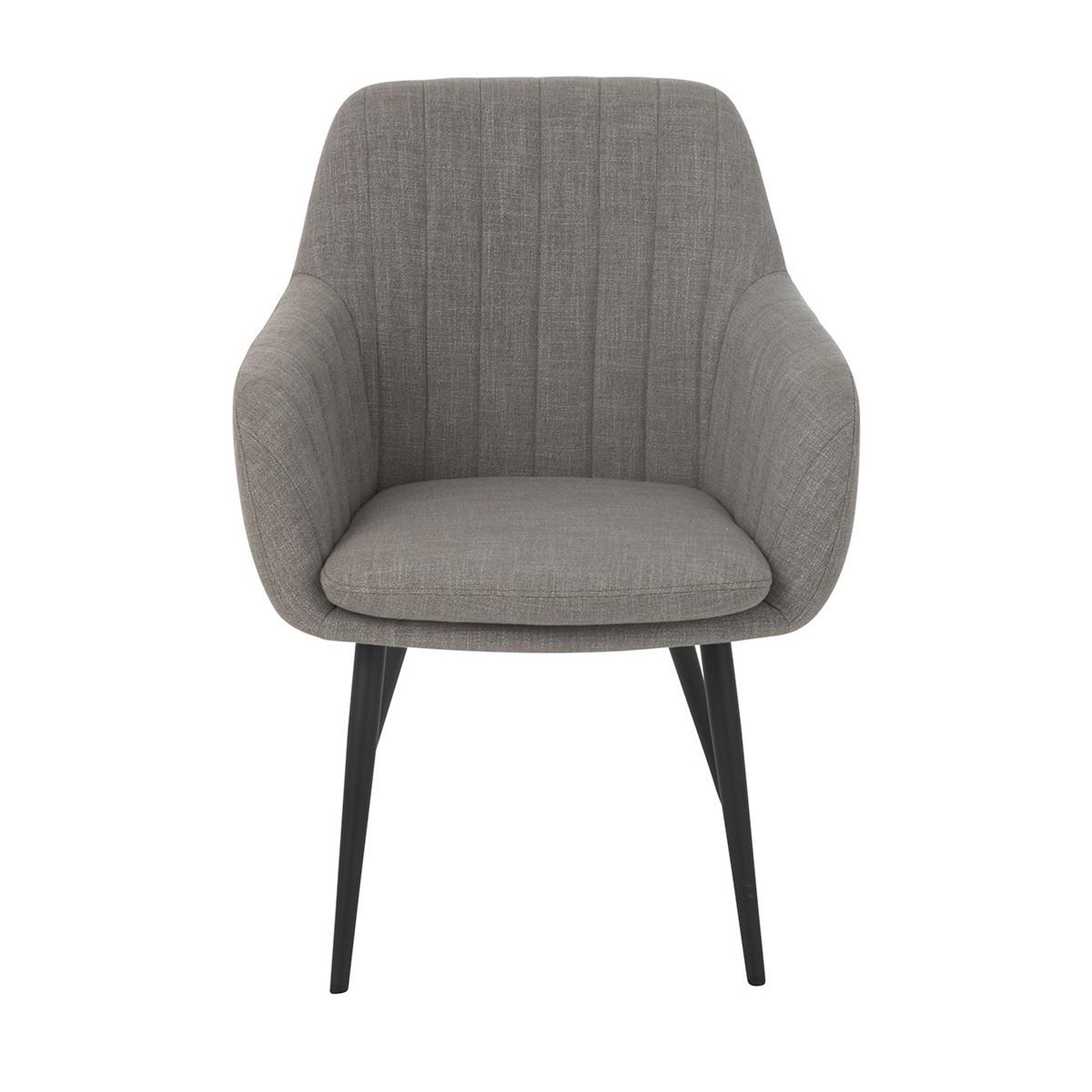 Voir la diapositive 2 : J-LINE Chaise design  miles  83cm gris