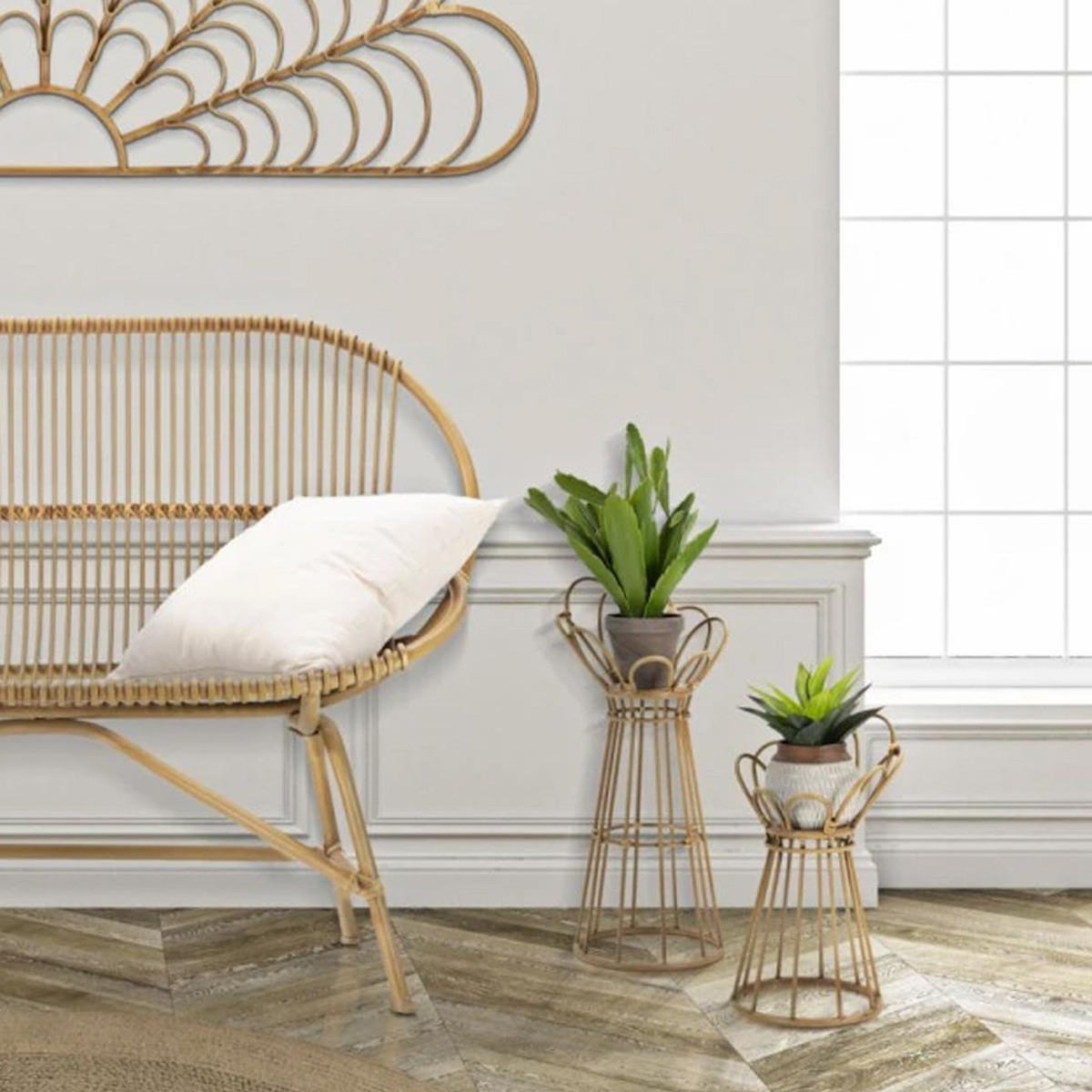 Paris Prix Porte-Plante en Métal  Panama  62cm Naturel