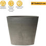 Voir la diapositive 3 : ART PLAST Pot de Fleur Gris 180L Diamètre 73cm H64.5cm - Jardinière Extérieure Balcon Terrasse Jardin ARTPLAST