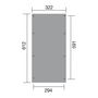 Voir la diapositive 3 : WEKA Carport - Bois traité autoclave - 19,7m² - 617 T2