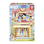 EDUCA Puzzle 2 x 16 pièces Bluey multicolore enfant – Educa