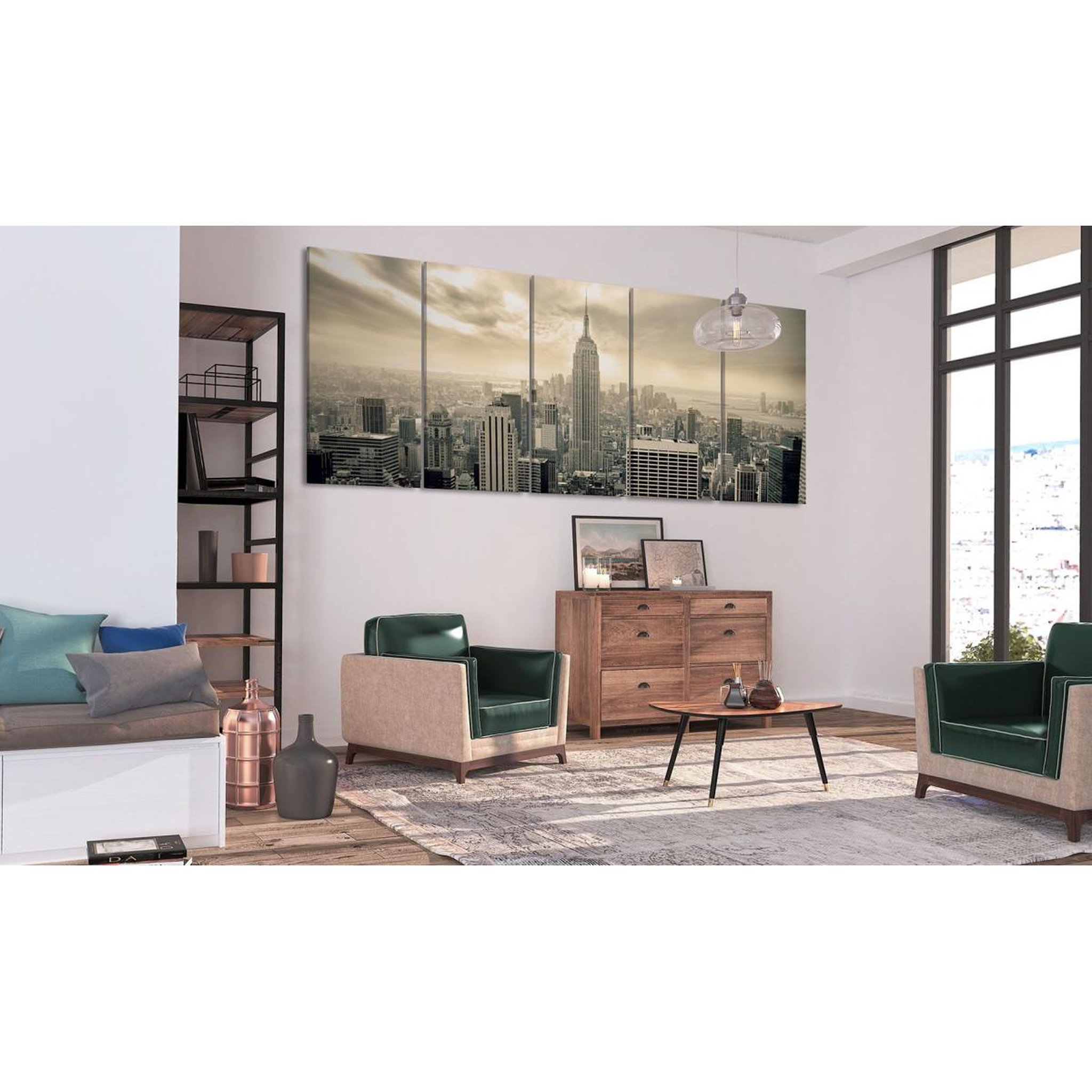 Voir la diapositive 2 : Paris Prix Tableau imprimé  beige manhattan
