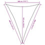 Voir la diapositive 6 : VIDAXL Voile d'ombrage 160 g/m^2 Taupe 3x4x4 m PEHD