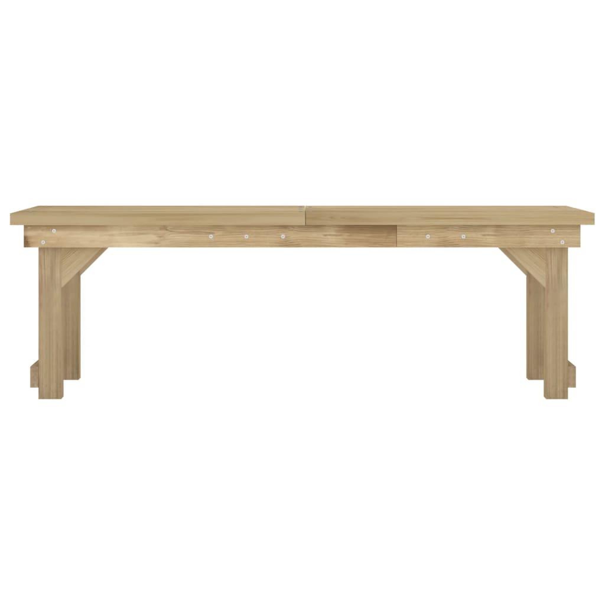 Voir la diapositive 5 : VIDAXL Ensemble a manger de jardin 3 pcs bois de pin impregne