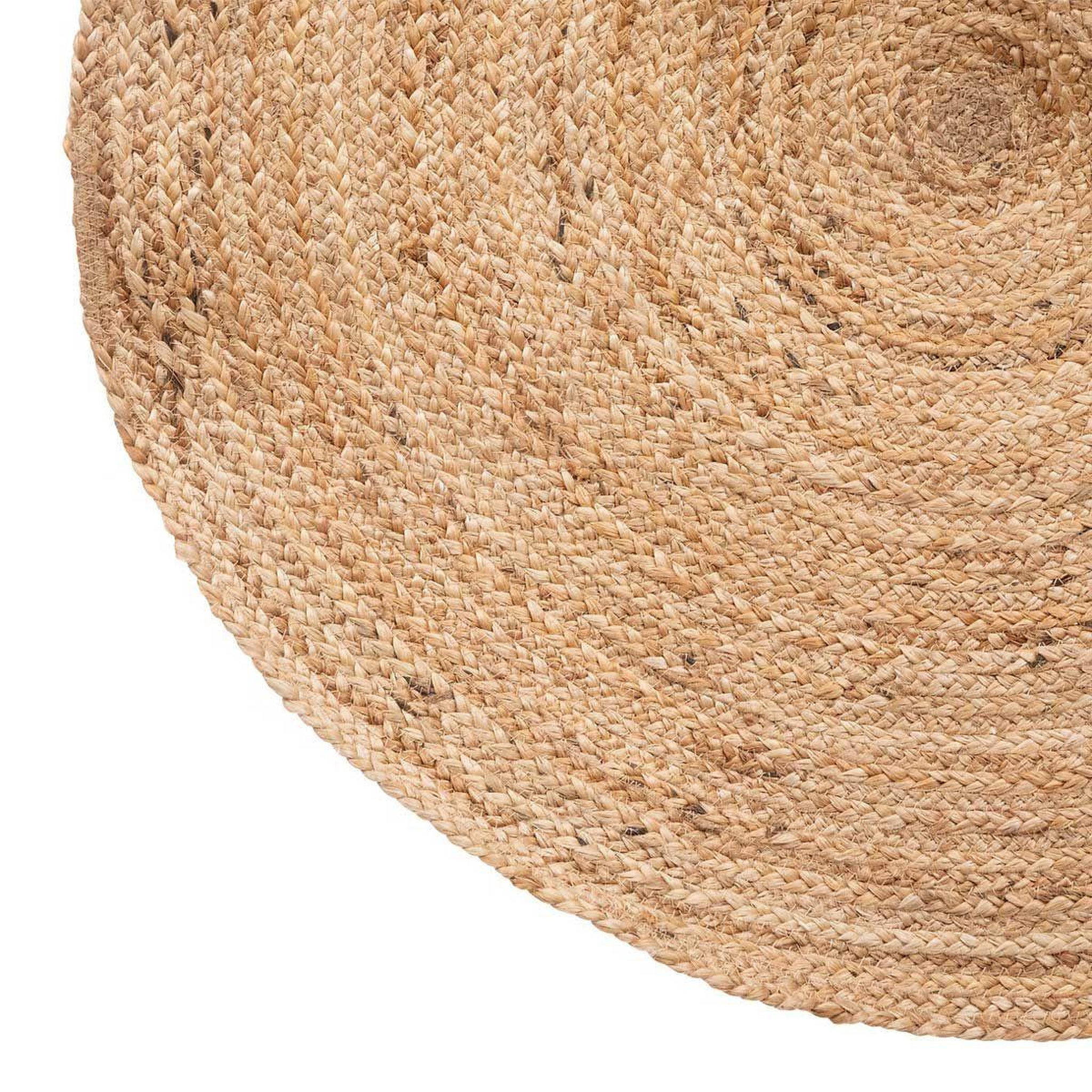 Voir la diapositive 2 : ATMOSPHERA Tapis rond déco en jute  minalima  80cm beige