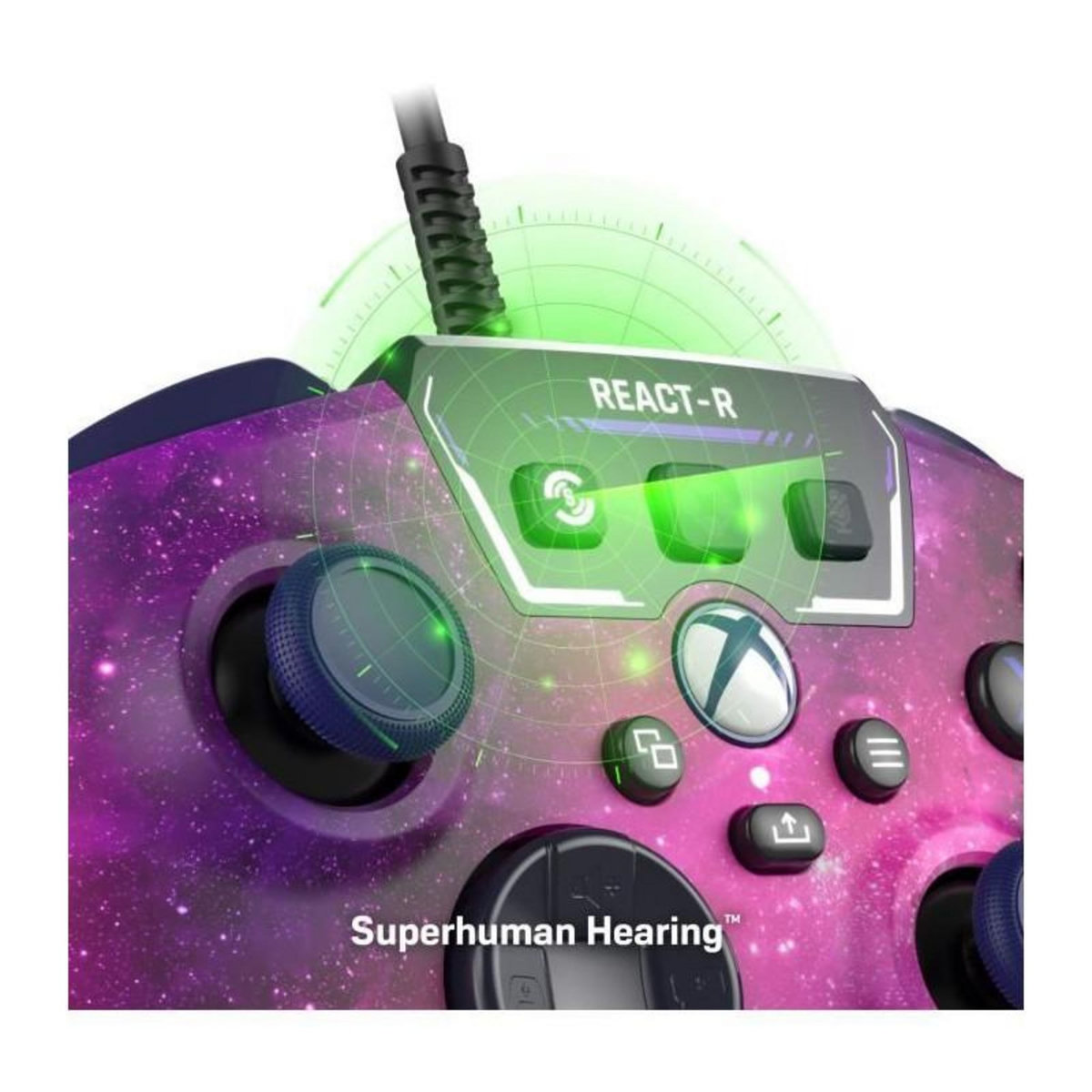 Turtle Beach Manette de jeu filaire - TURTLE BEACH - REACT-R - Nebula - Xbox & Windows