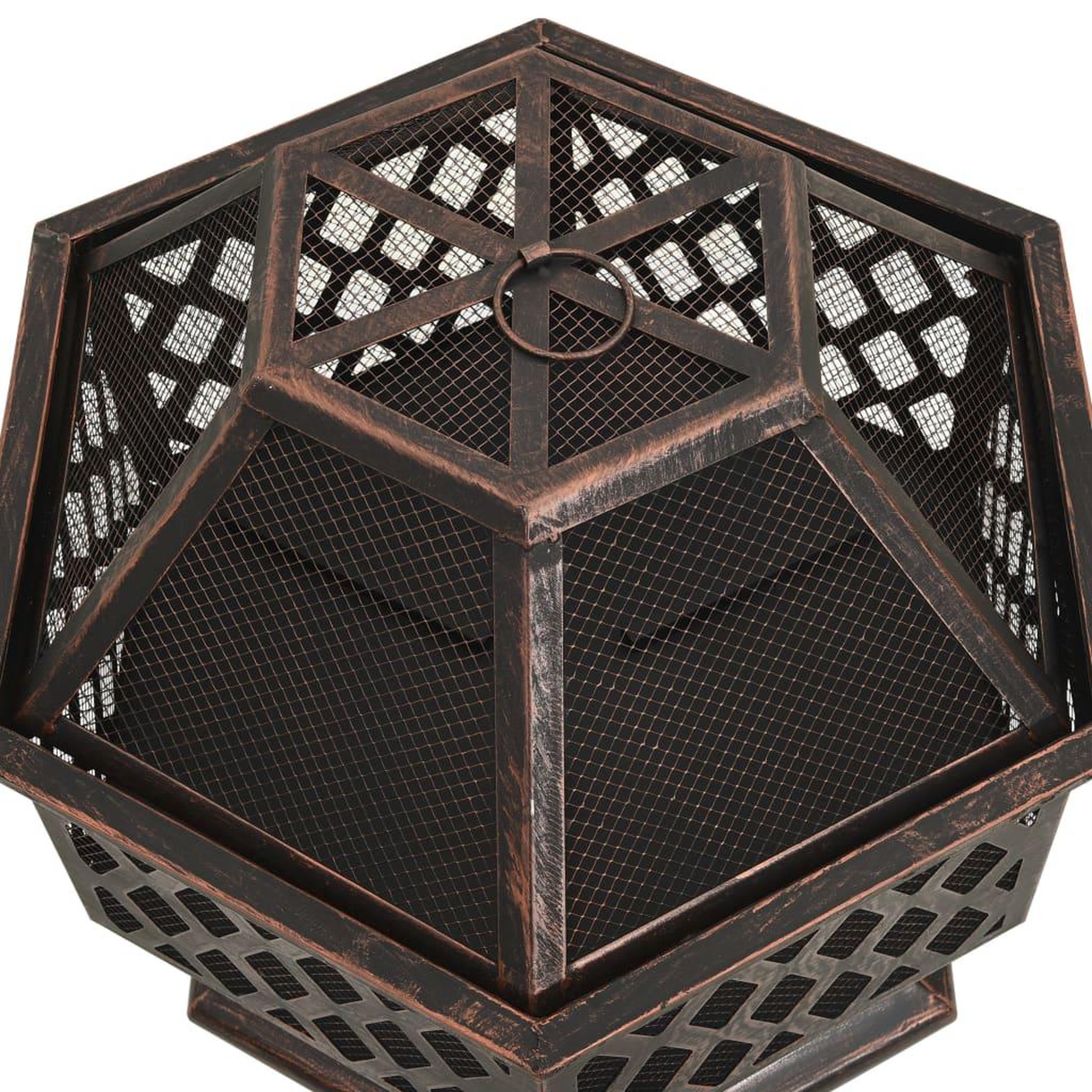 Voir la diapositive 5 : VIDAXL Foyer rustique avec tisonnier 62x54x56 cm XXL acier
