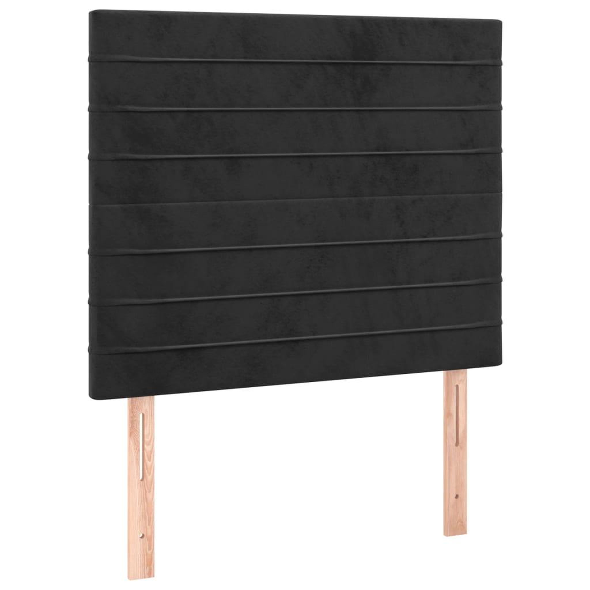 Voir la diapositive 4 : VIDAXL Tete de lit a LED Noir 80x5x118/128 cm Velours