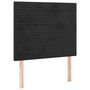Voir la diapositive 4 : VIDAXL Tete de lit a LED Noir 80x5x118/128 cm Velours