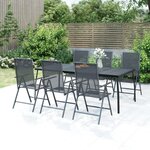 VIDAXL Table de jardin anthracite 200x100x72 cm Treillis d'acier