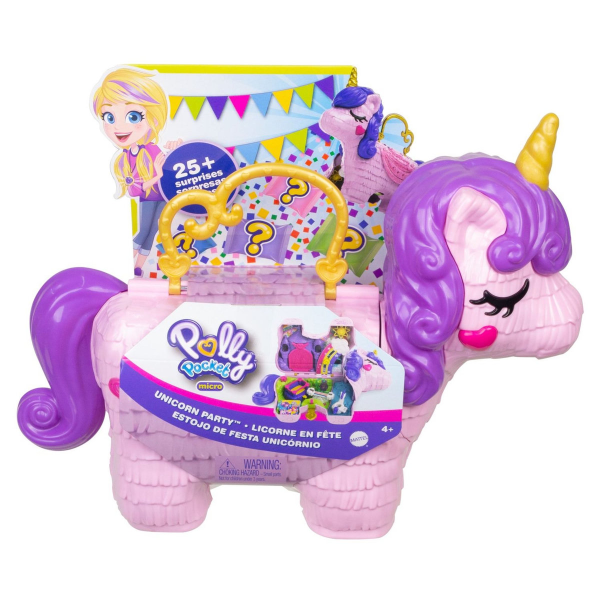 MATTEL Coffret licorne surprises Polly pocket