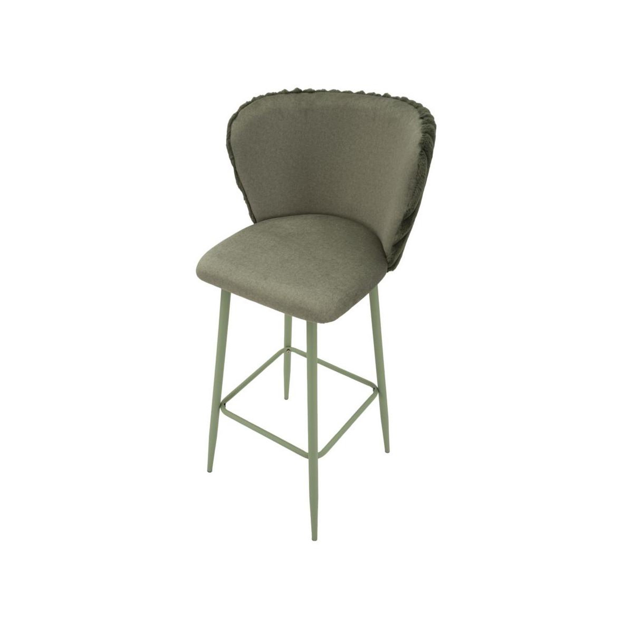 Voir la diapositive 5 : Paris Prix Lot de 2 chaises de bar design  alaska  106cm vert