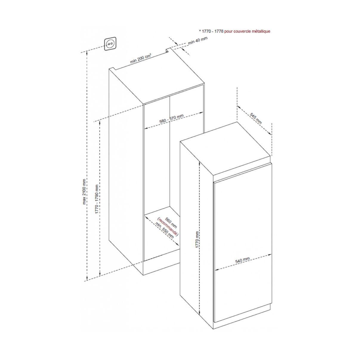 De Dietrich Congélateur encastrable DFU1781EN