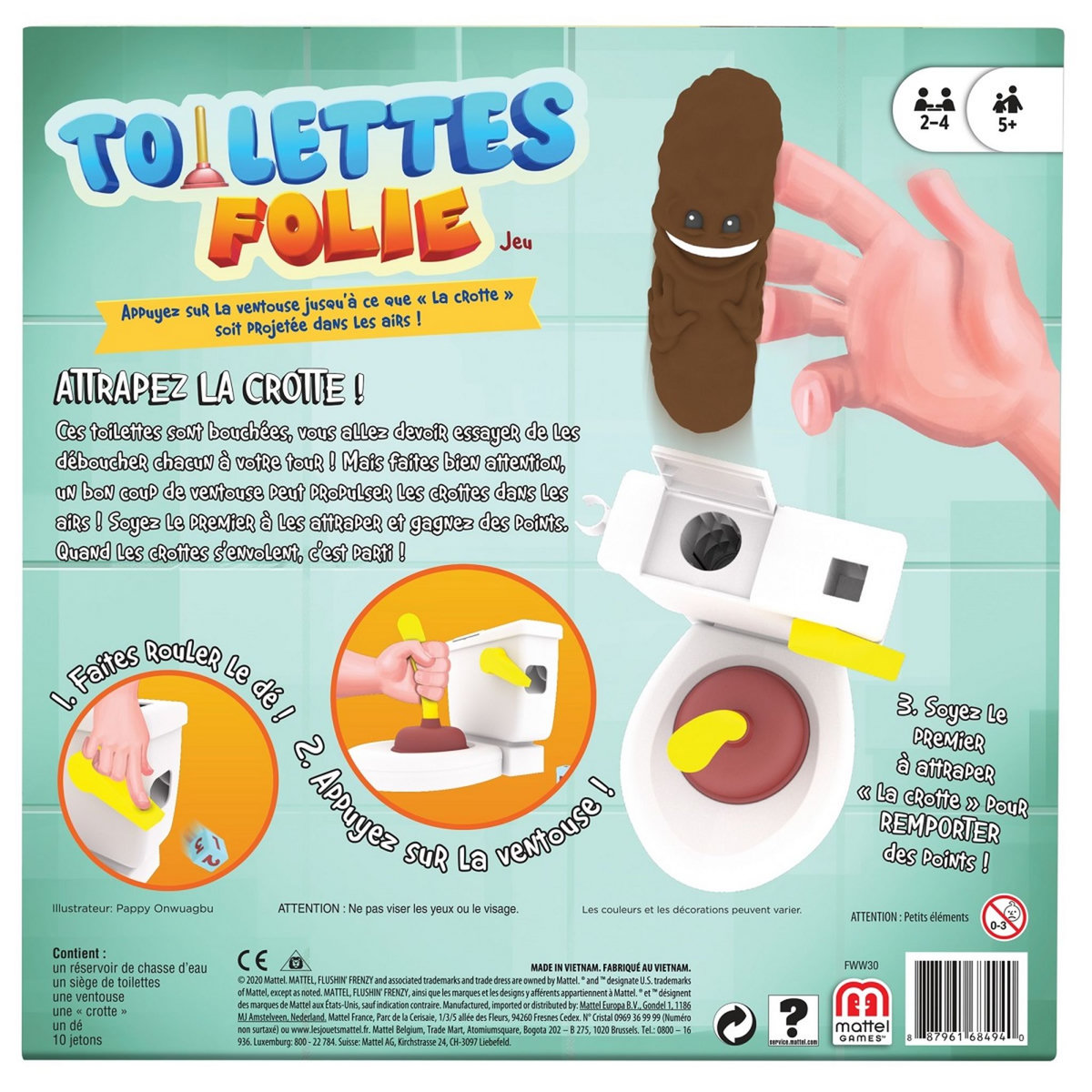 MATTEL Jeu WC fou