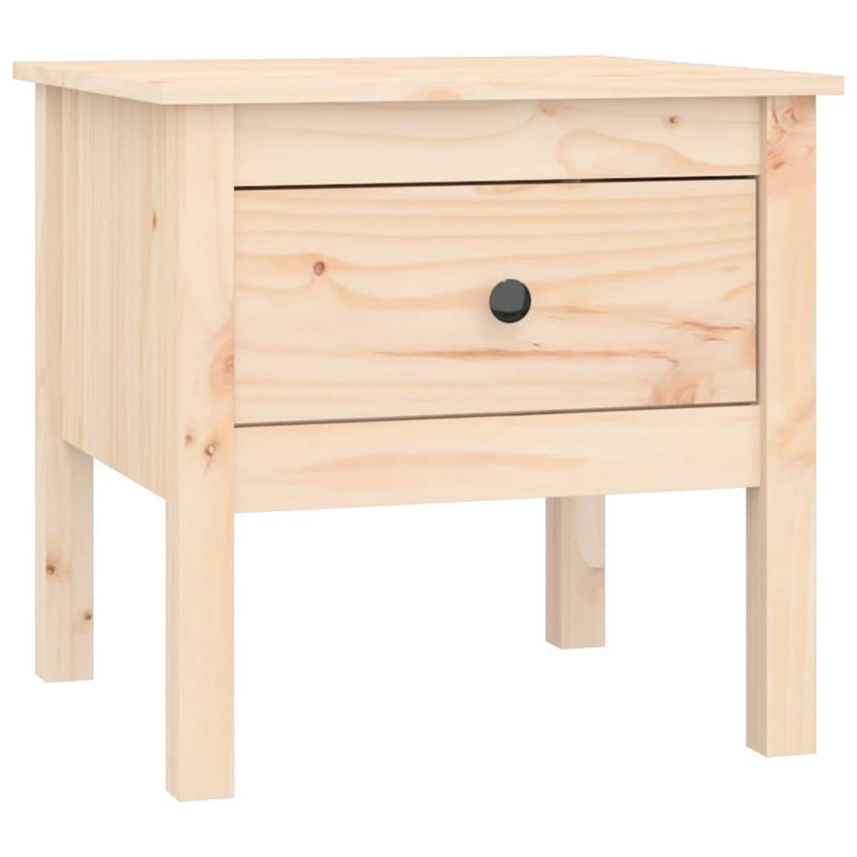 VIDAXL Table d'appoint 50x50x49 cm Bois massif de pin