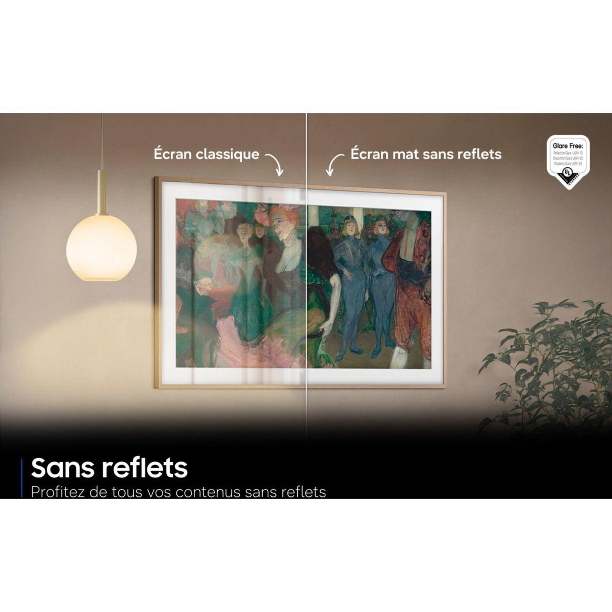 Voir la diapositive 5 : Samsung Tv mini led the frame pro tq65ls03hw (2026) 65  (163 cm) 4k - mode art (effet tableau), anti-reflet