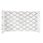 Douceur d'Intérieur Tapis de bain 50x80cm Latika blanc 100%coton