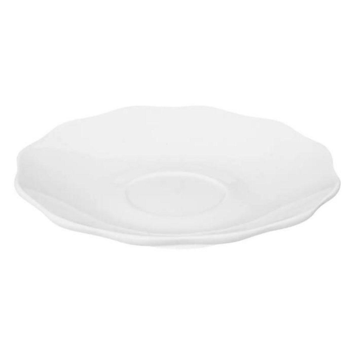 SECRET DE GOURMET Lot de 6 Tasses & Sous Tasses  Alma  23cl Blanc