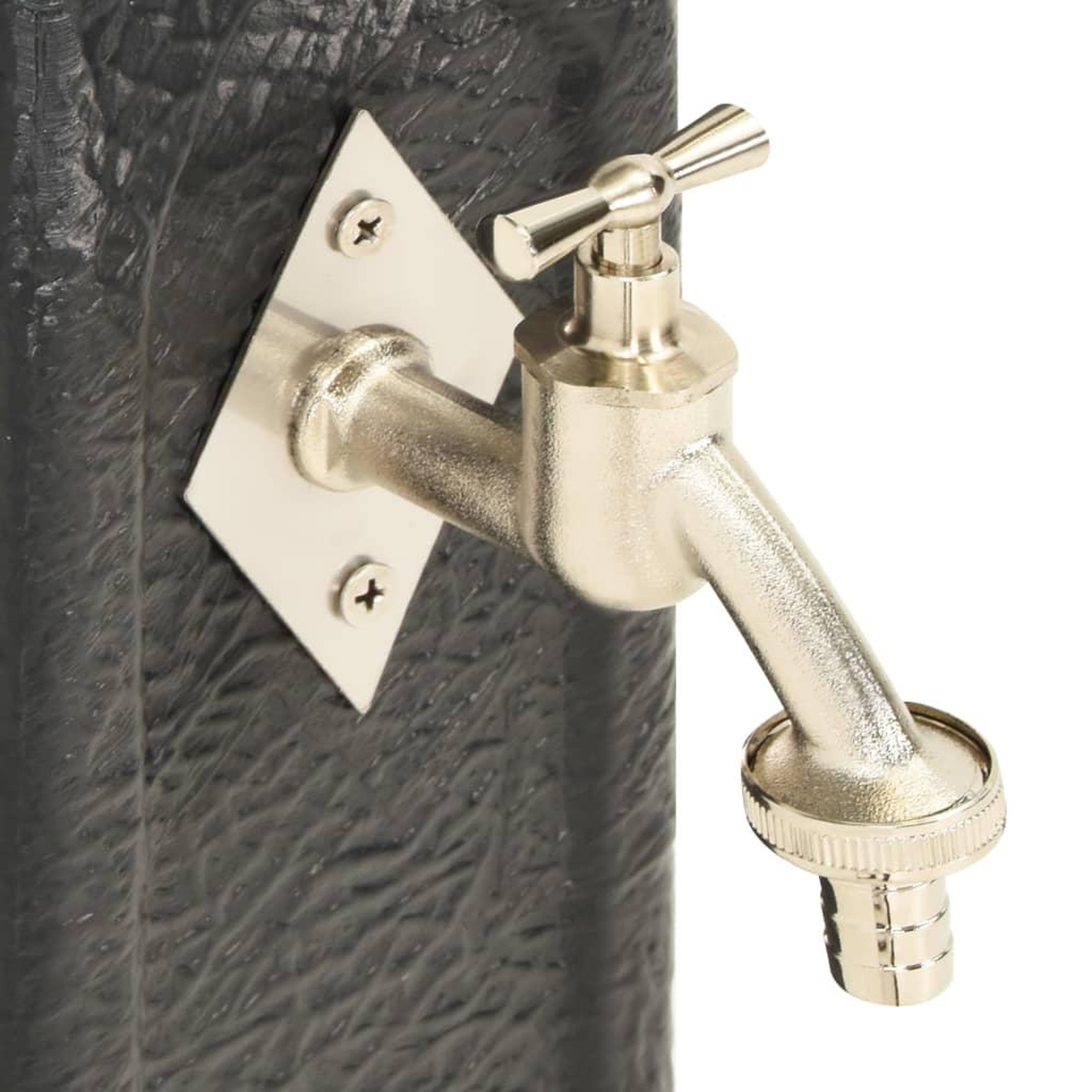 Voir la diapositive 5 : VIDAXL Reservoir de jardin avec robinet Anthracite Aspect de pierre