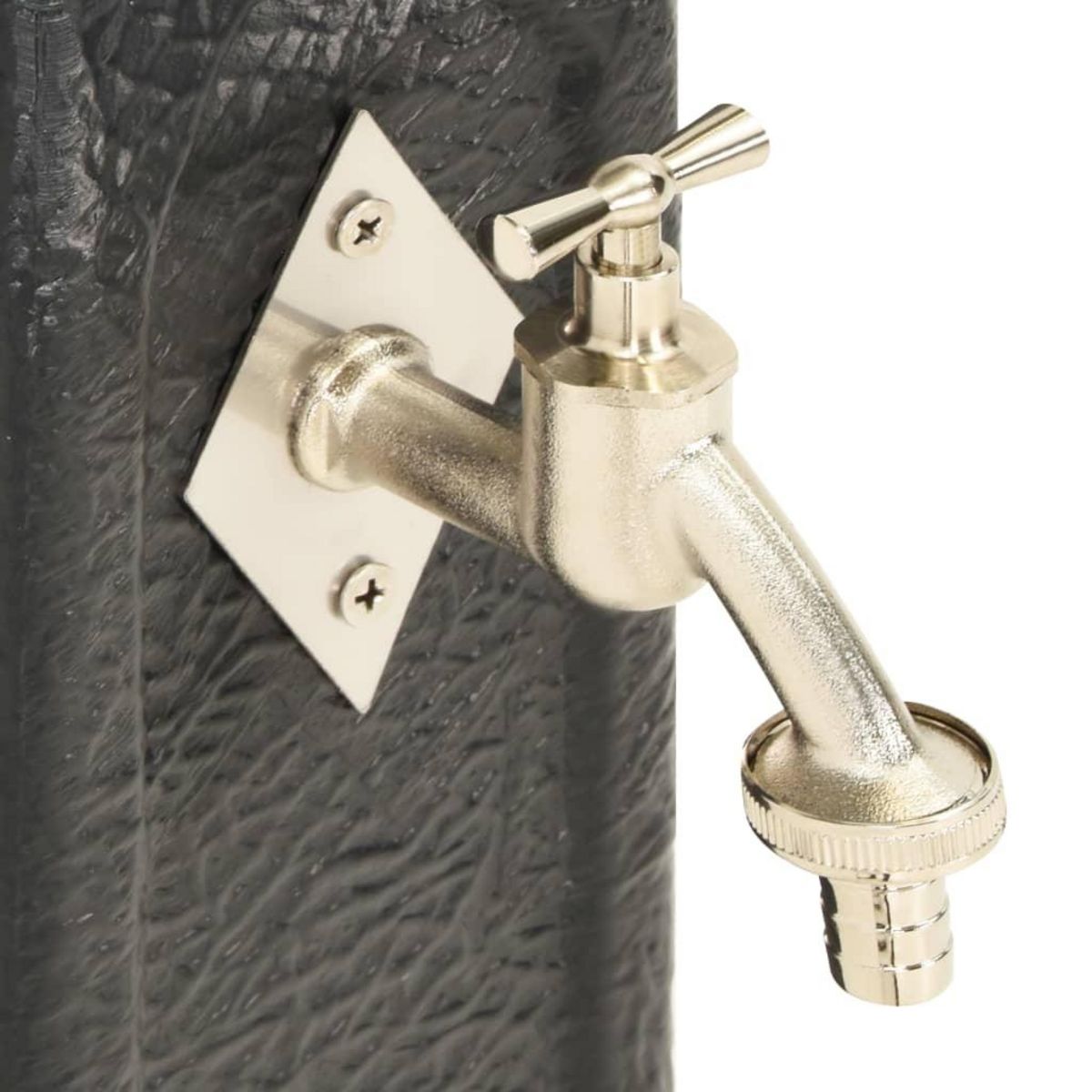 VIDAXL Reservoir de jardin avec robinet Anthracite Aspect de pierre