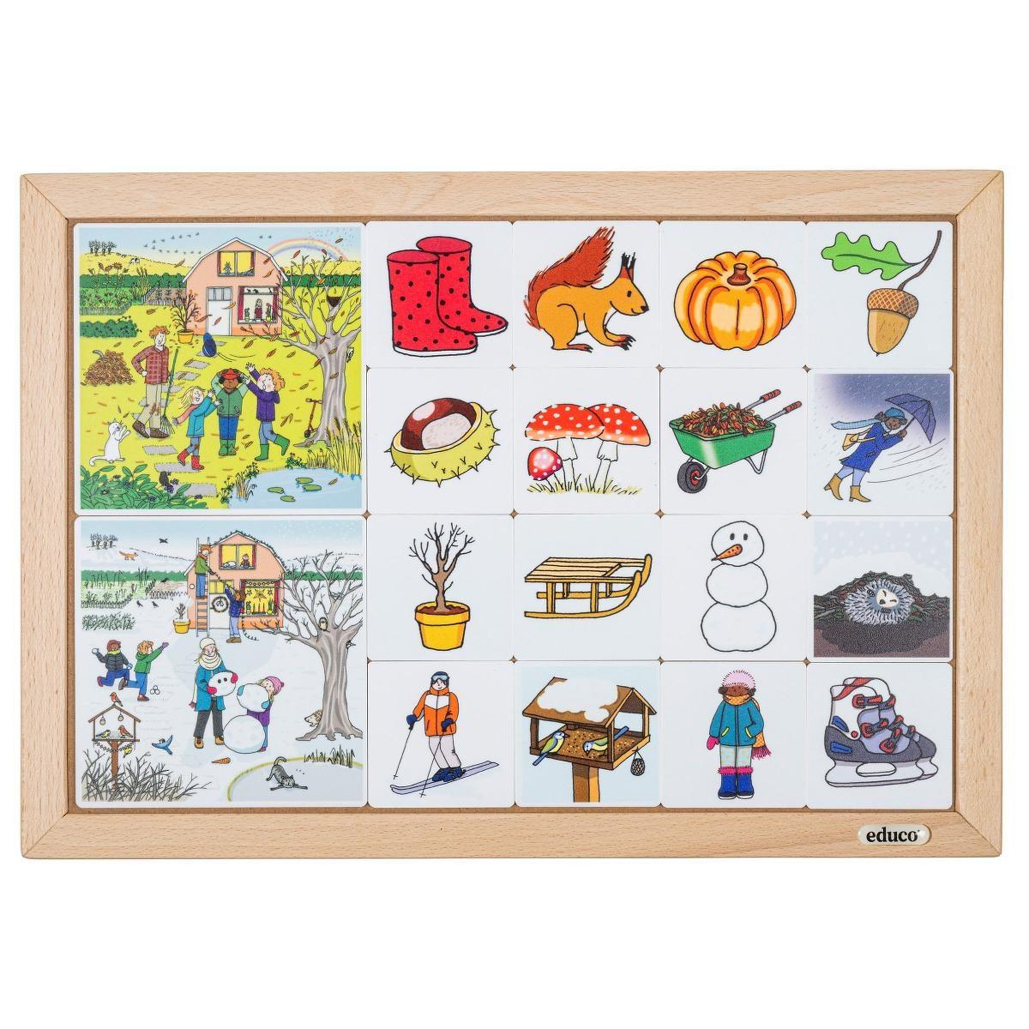 EDUCO Jeu d'images - automne et hiver
