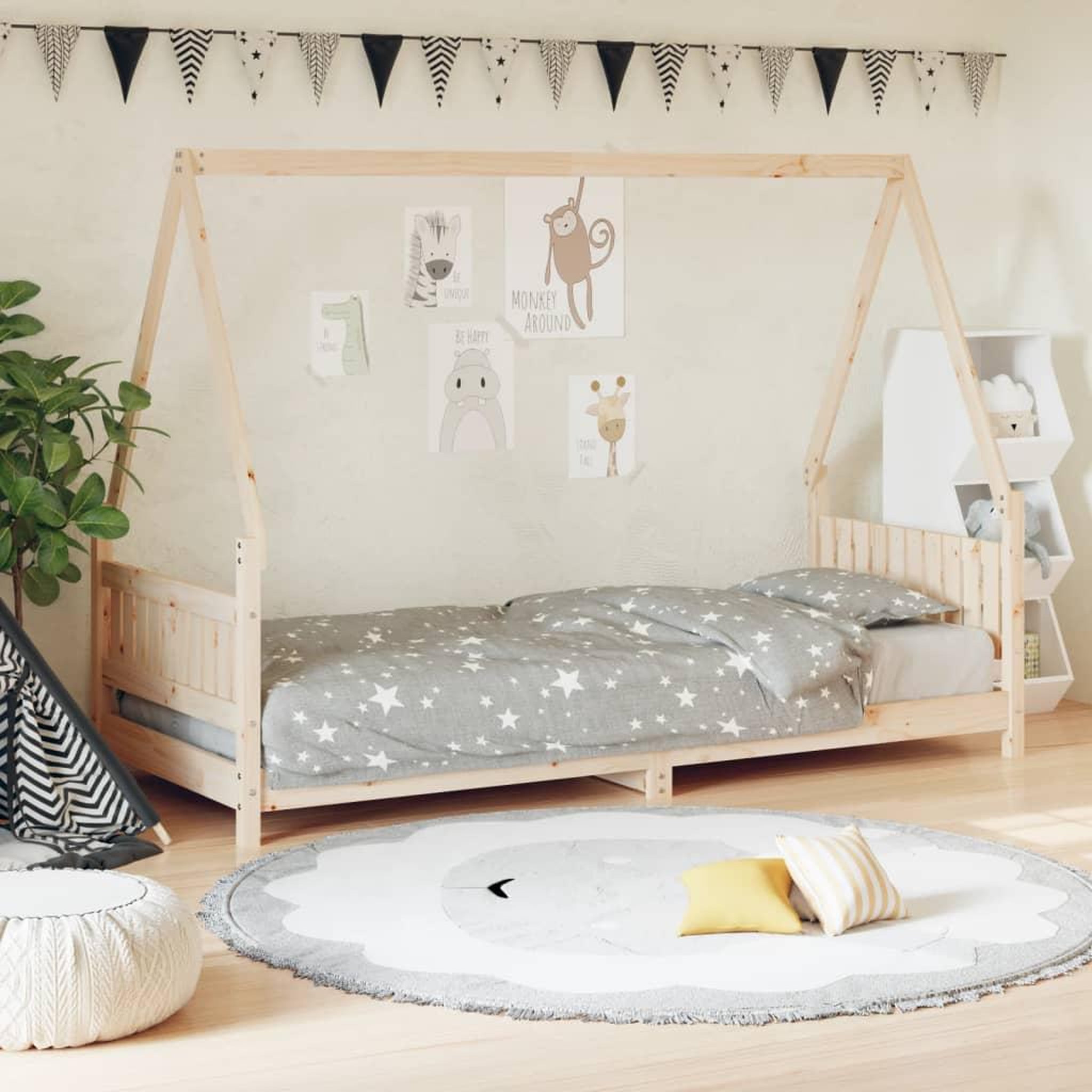 VIDAXL Cadre de lit pour enfants 80x200 cm bois de pin massif
