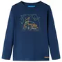 VIDAXL T-shirt enfants a manches longues bleu marine 140