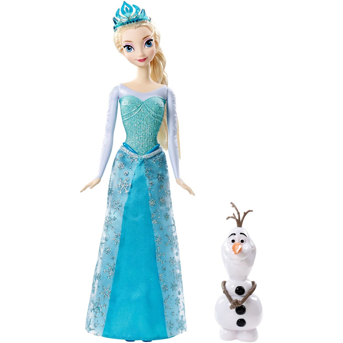 MATTEL Poupée Elsa et figurine Olaf