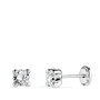 Voir la diapositive 1 : L'ATELIER D'AZUR Boucles d'Oreilles Or 18 Carats 750/000 Blanc Zirconium