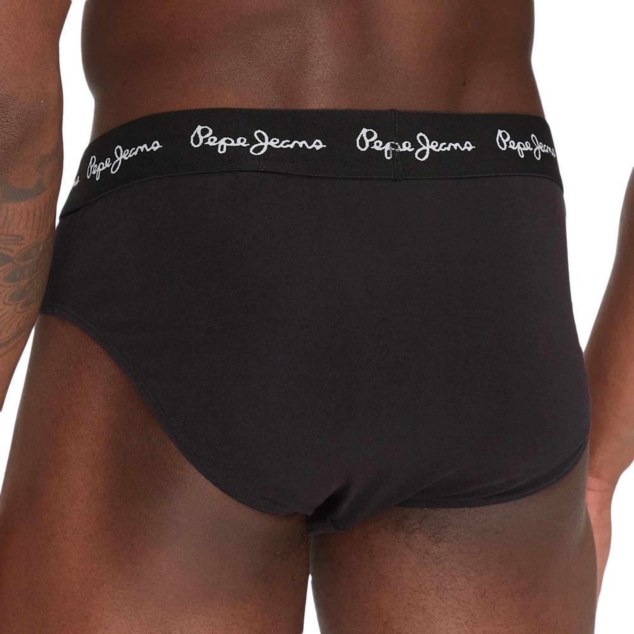 Voir la diapositive 5 : Pepe Jeans x3 Slips Noir Homme Pepe Jeans PMU