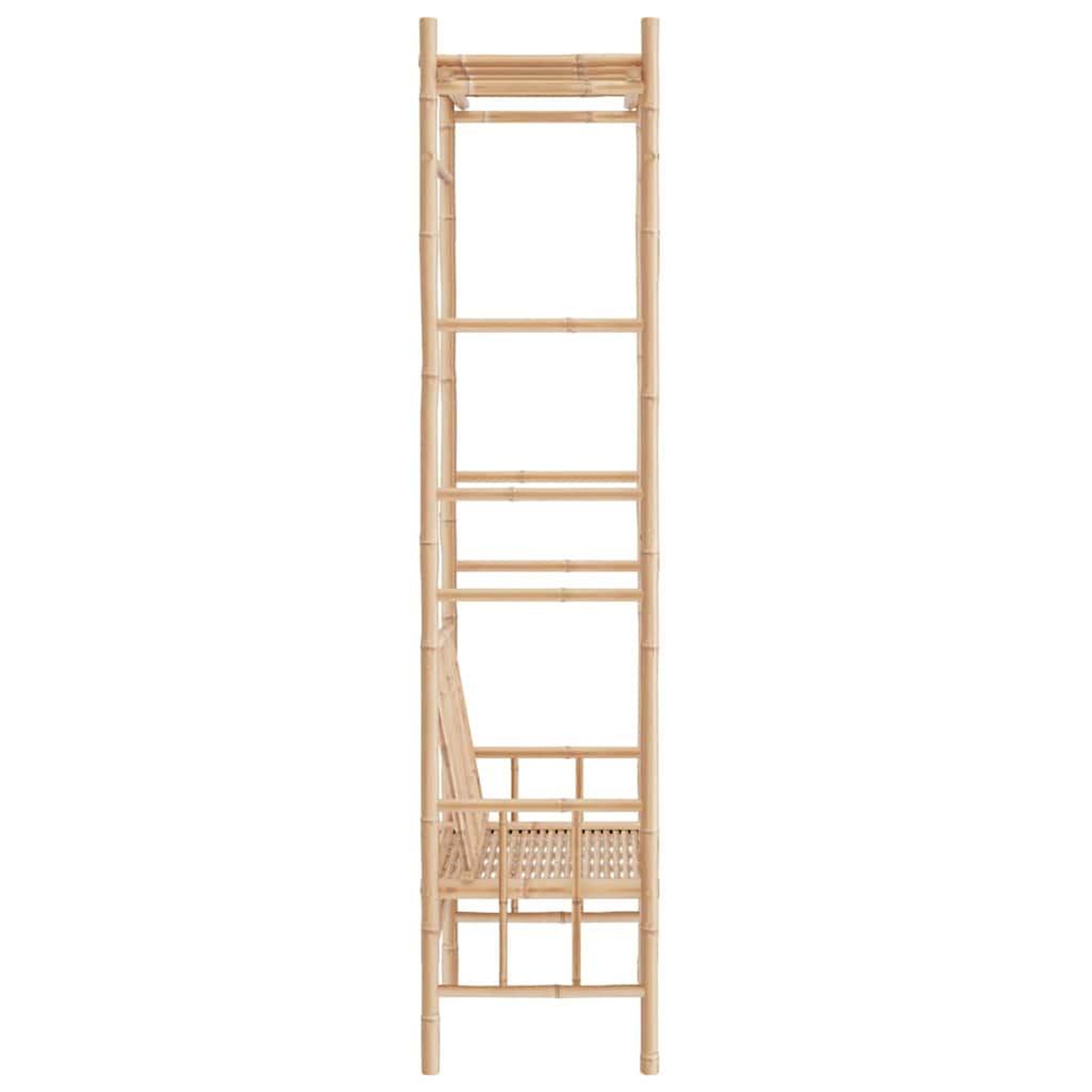 Voir la diapositive 5 : VIDAXL Banc de jardin avec pergola 116 cm Bambou