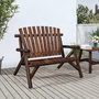 Voir la diapositive 1 : VIDAXL Banc de jardin a 2 places 119x85x98 cm bois massif d'epicea