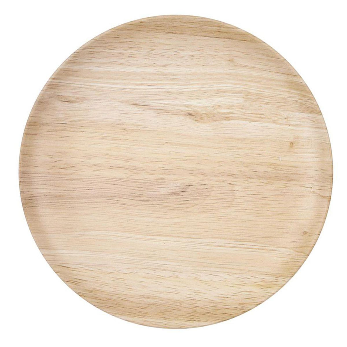 Paris Prix Lot de 6 Assiettes à Dessert  Effet Bambou  20cm Naturel