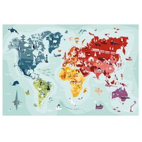 Carte du Monde magnétique Ingela P.Arrhenius - Puzzle en bois - VILAC