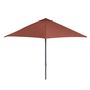 Voir la diapositive 2 : GARDENSTAR Parasol droit D2.7xH2.35m terracota PUSH UP 2
