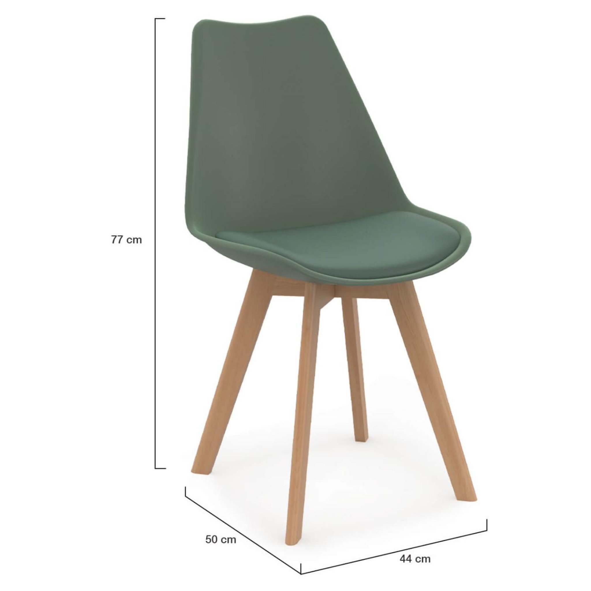 Voir la diapositive 5 : ID MARKET Lot de 6 scandinaves sara mix color blanc, gris clair, gris foncé x2, vert x2