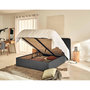 Voir la diapositive 3 : BEST MOBILIER Goyave - lit coffre - 140x190 - en tissu - sommier inclus