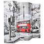 Voir la diapositive 2 : VIDAXL Cloison de separation 200 x 170 cm Bus londonien Noir et blanc