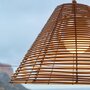 Voir la diapositive 4 : Lumisky Suspension nomade FUJY Bois Poly rotin D40CM