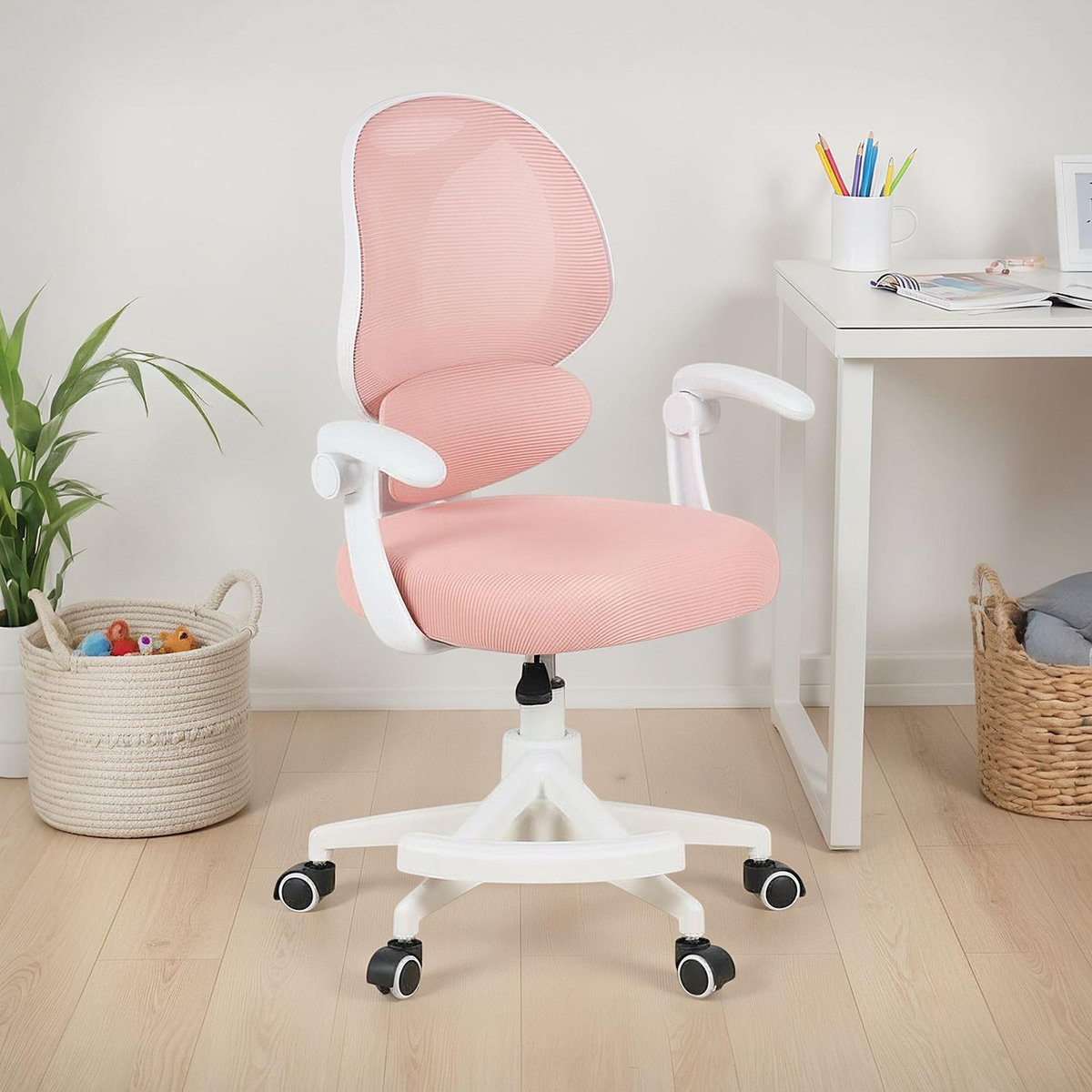 IDIMEX Chaise de bureau pour enfant ISLA pivotante